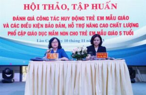 Nhiều kết quả huy động trẻ mẫu giáo, nâng chất lượng PCGDMN 5 tuổi