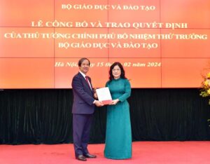 Công bố và trao Quyết định bổ nhiệm Thứ trưởng Bộ GDĐT
