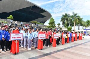 Lễ thượng cờ Đại hội Thể thao học sinh Đông Nam Á lần thứ 13