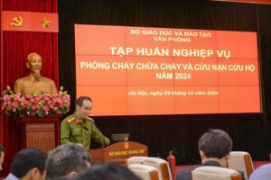 Bộ GDĐT tổ chức tập huấn phòng cháy chữa cháy và cứu nạn, cứu hộ năm 2024