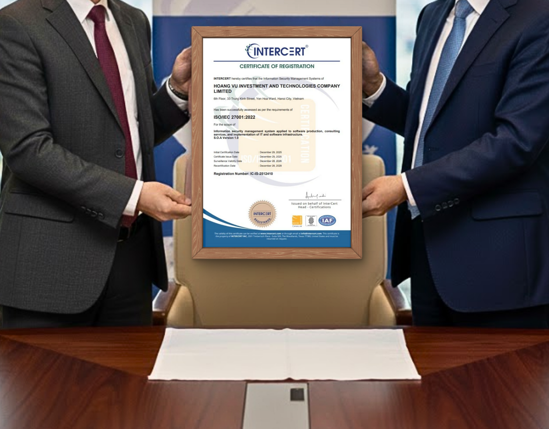 NÂNG CAO BẢO MẬT DỮ LIỆU GIÁO DỤC: HVEDUCATION ĐƯỢC CÔNG NHẬN CHUẨN AN NINH QUỐC TẾ ISO 27001:2022