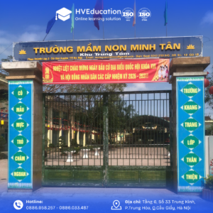 Hoàng Vũ khảo sát chuyển đổi số trường mầm non Minh Tân