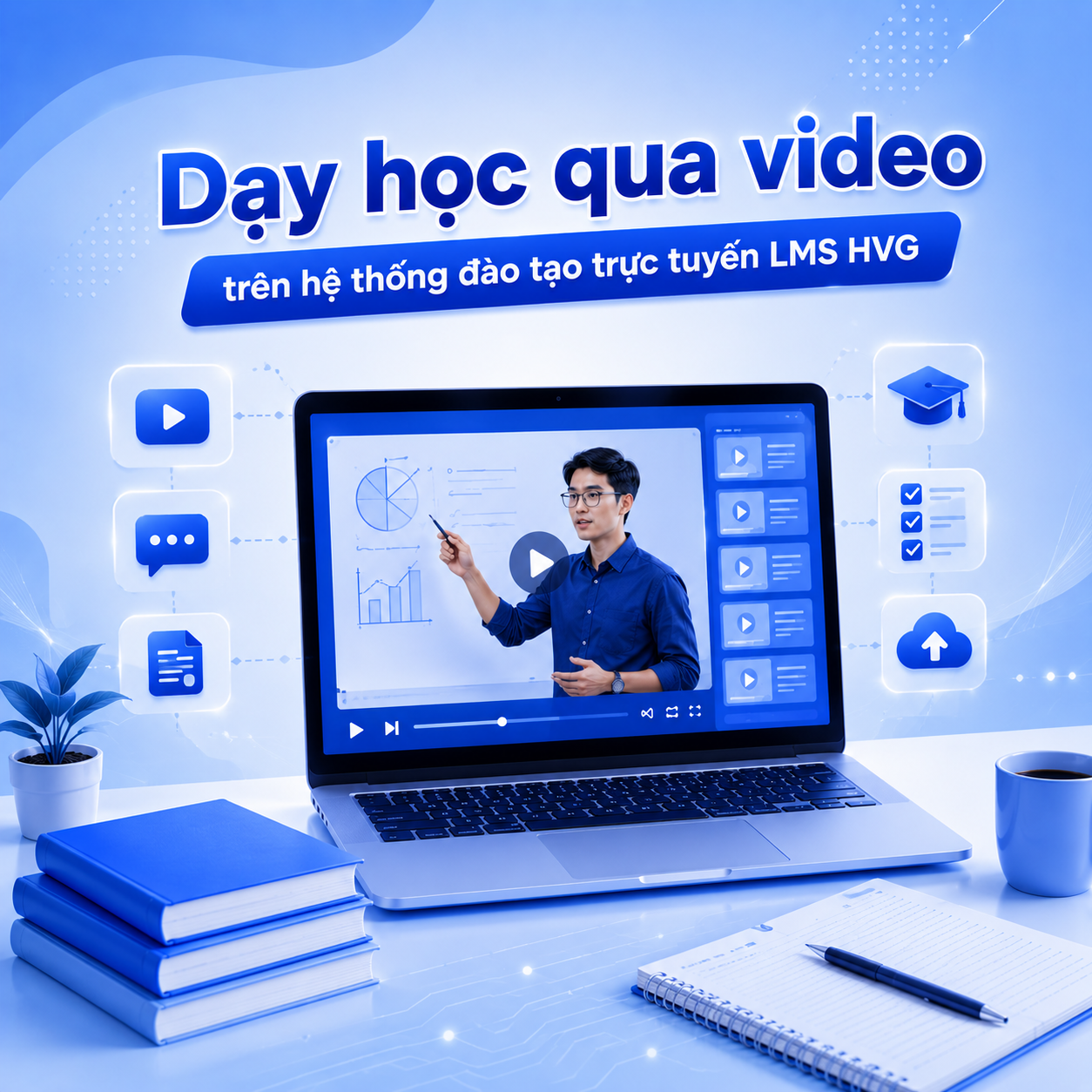 Dạy học qua video trên hệ thống đào tạo trực tuyến LMS HVG