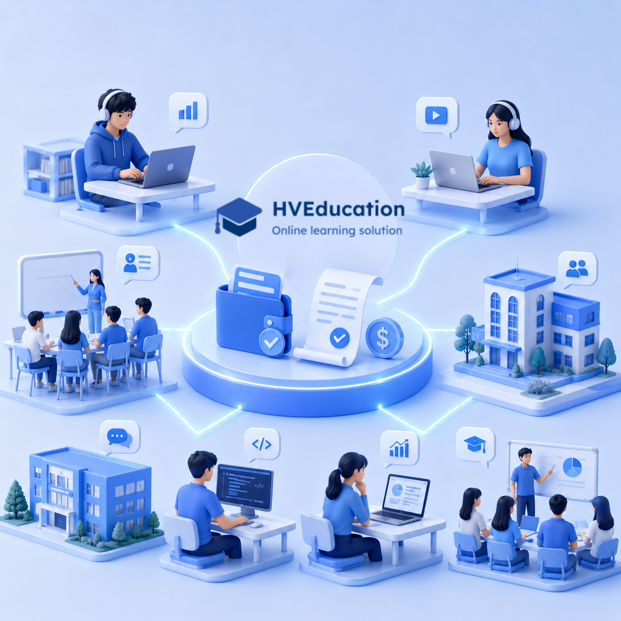 Thu học phí tự động và xuất hóa đơn tự động: Giải pháp tối ưu vận hành cho trung tâm đào tạo