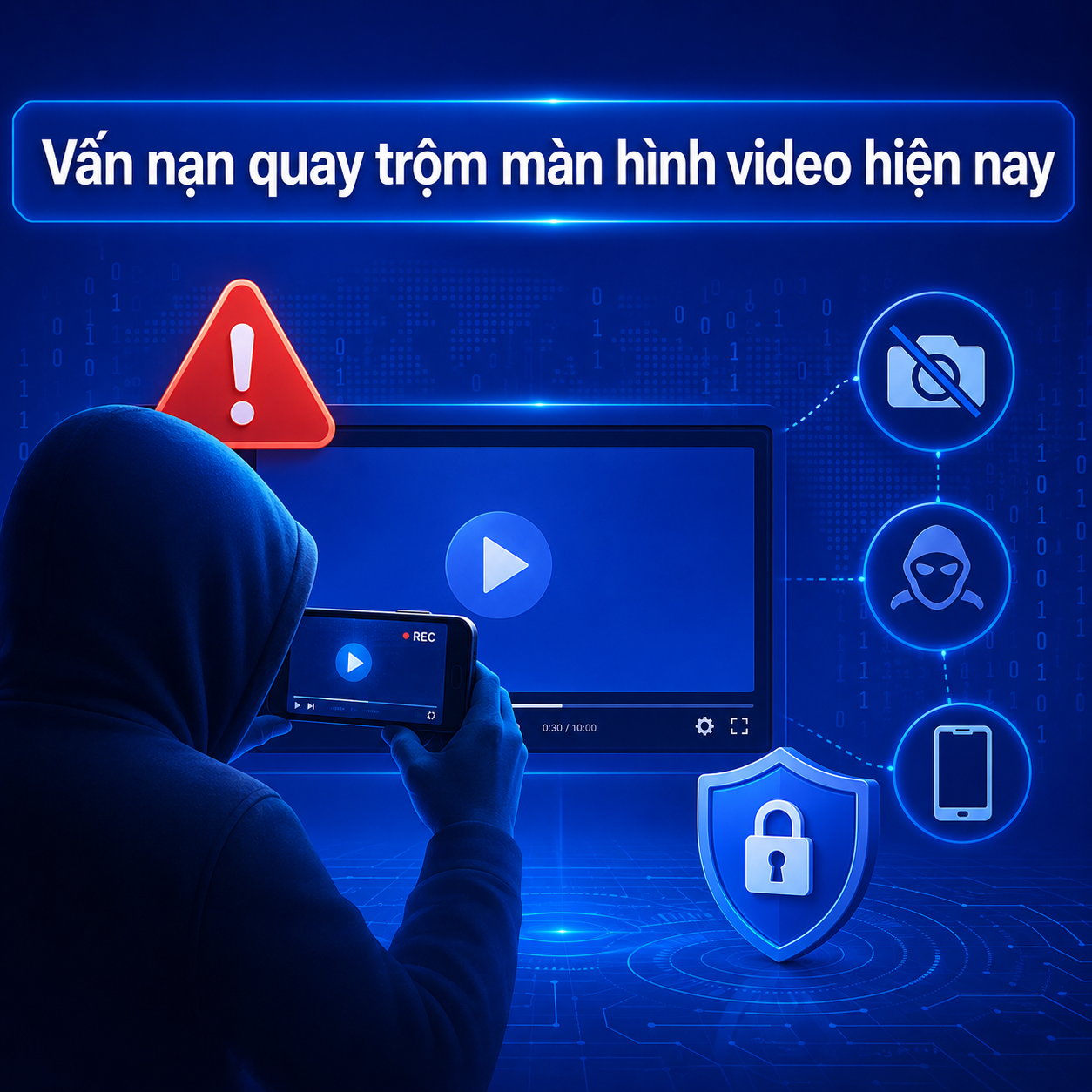 Vấn nạn quay trộm màn hình video hiện nay